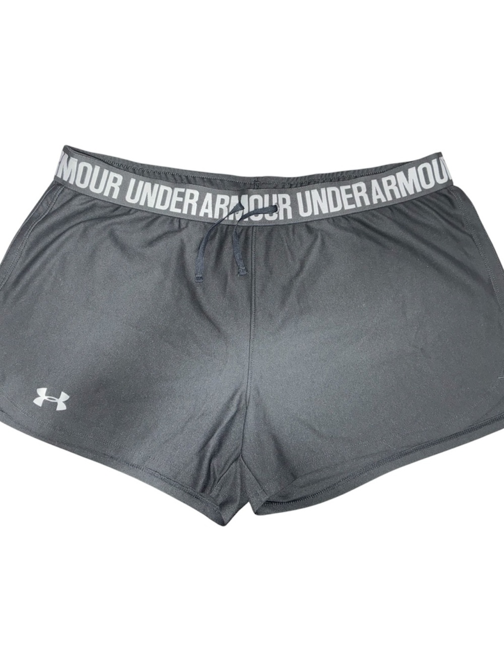 Under Armour Women's Black Athletic Shorts with Branded Waistband size M/L